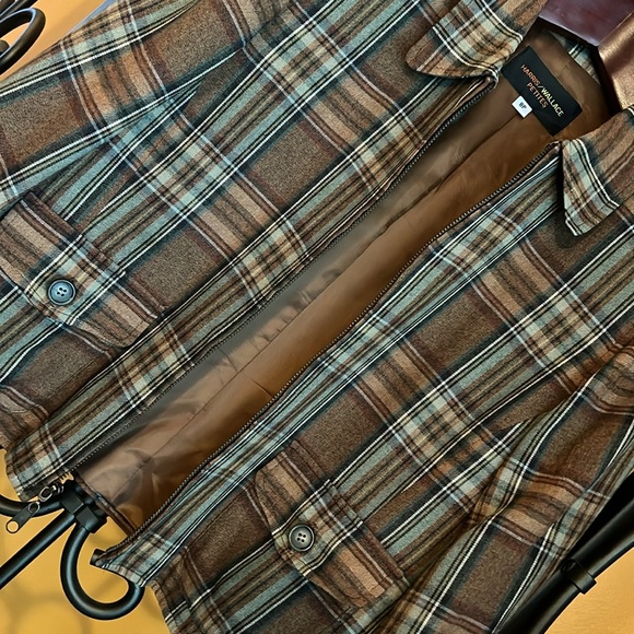 HARRIS/WALLACE Harris Wallace Plaid Zip Up Jacket - Picture 5 of 12